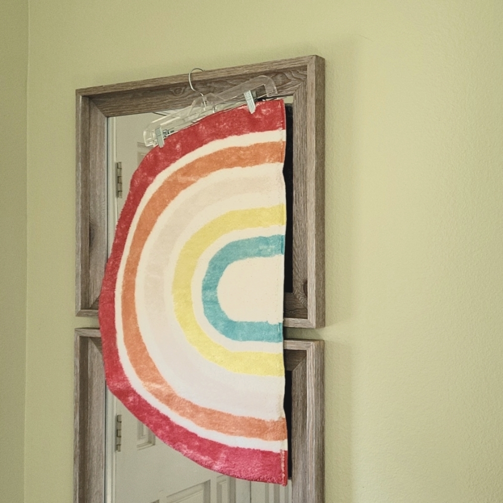 Rainbow bath mat